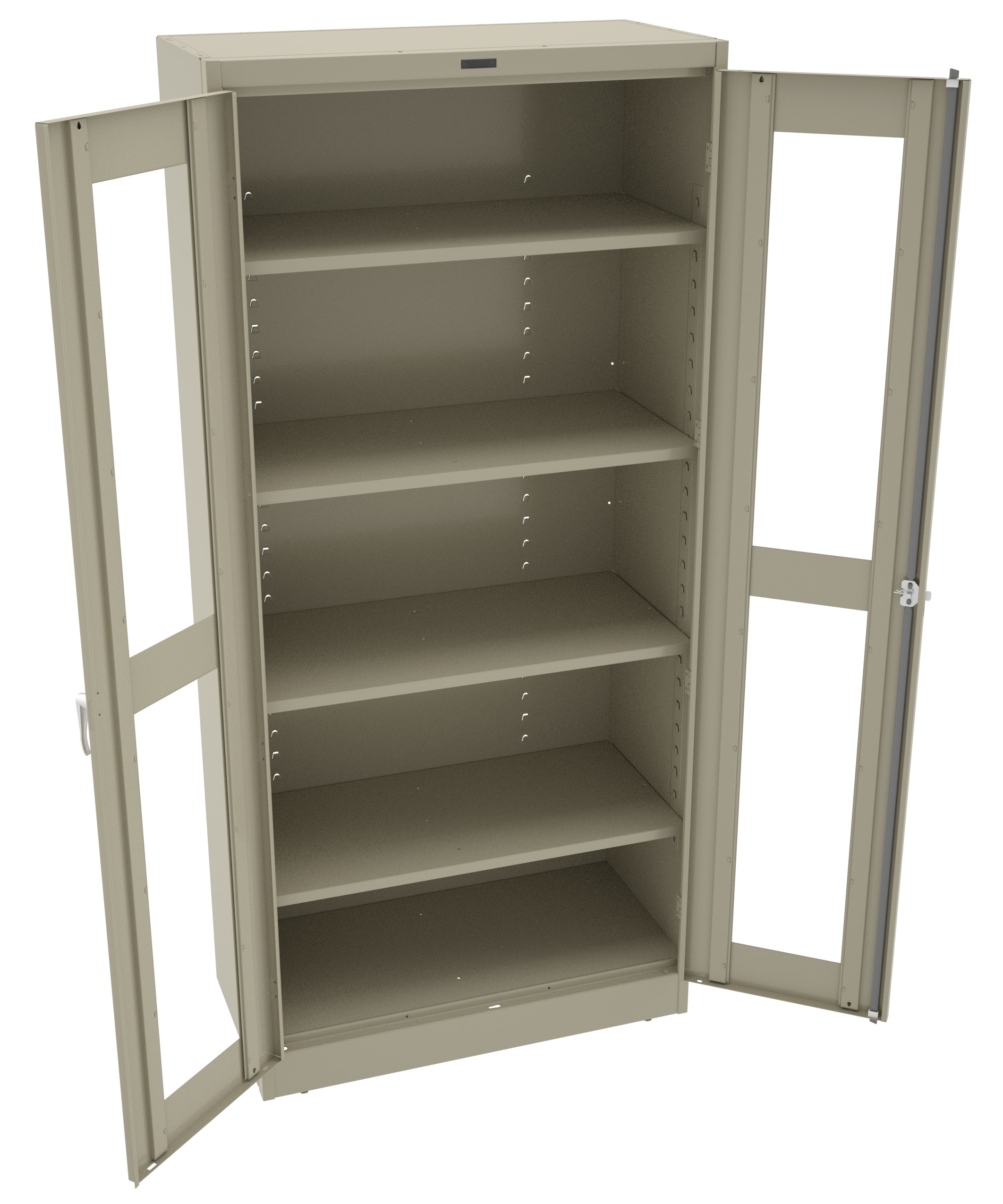 Tennsco - Storage Made Easy - Deluxe Storage Cabinet with C-Thru Doors ...