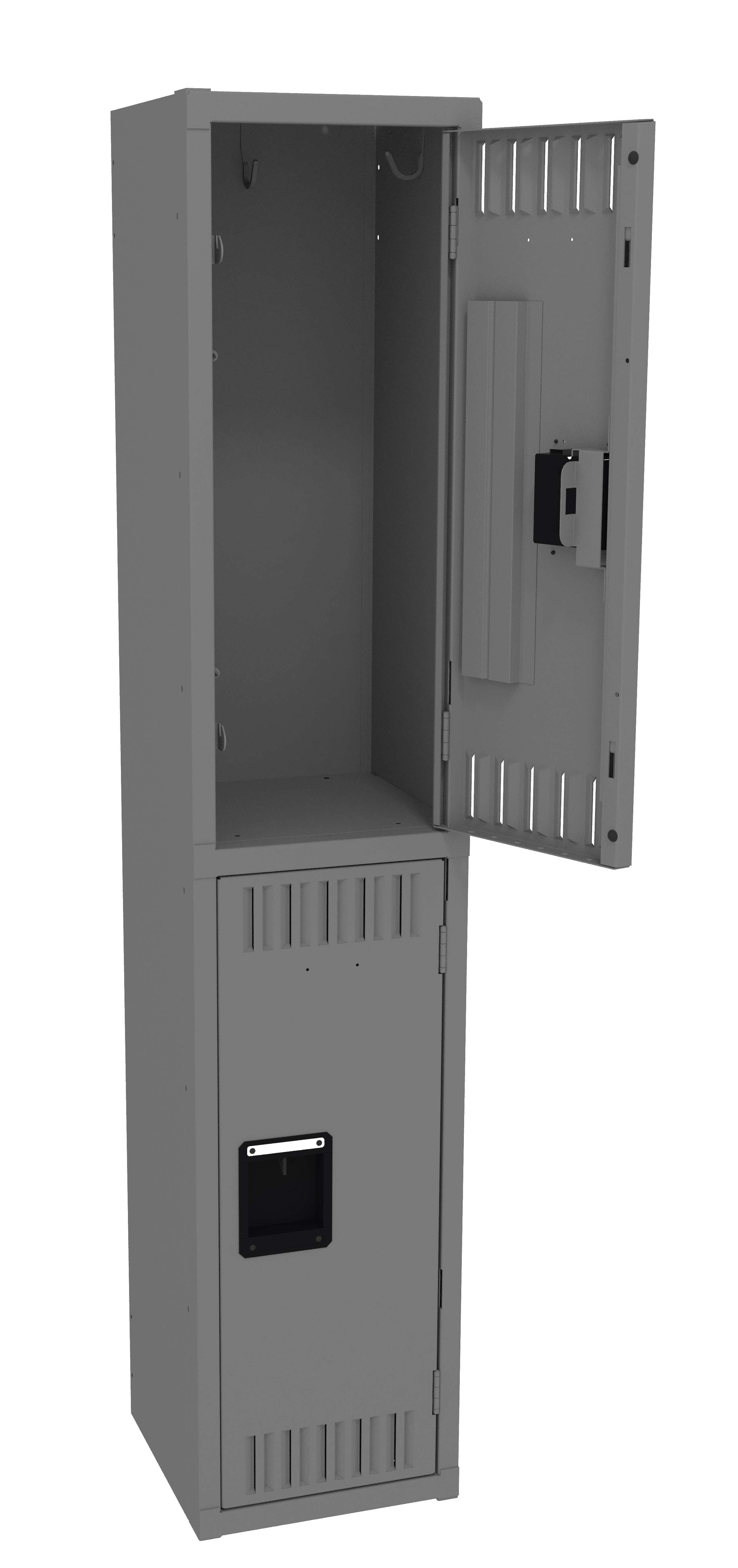 Tennsco - Storage Made Easy - Double Tier Locker - One Wide, No Legs ...