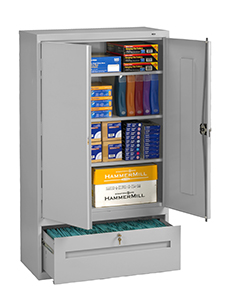 Tennsco - Storage Made Easy - Jumbo Sliding Door 27 Deep Cabinet