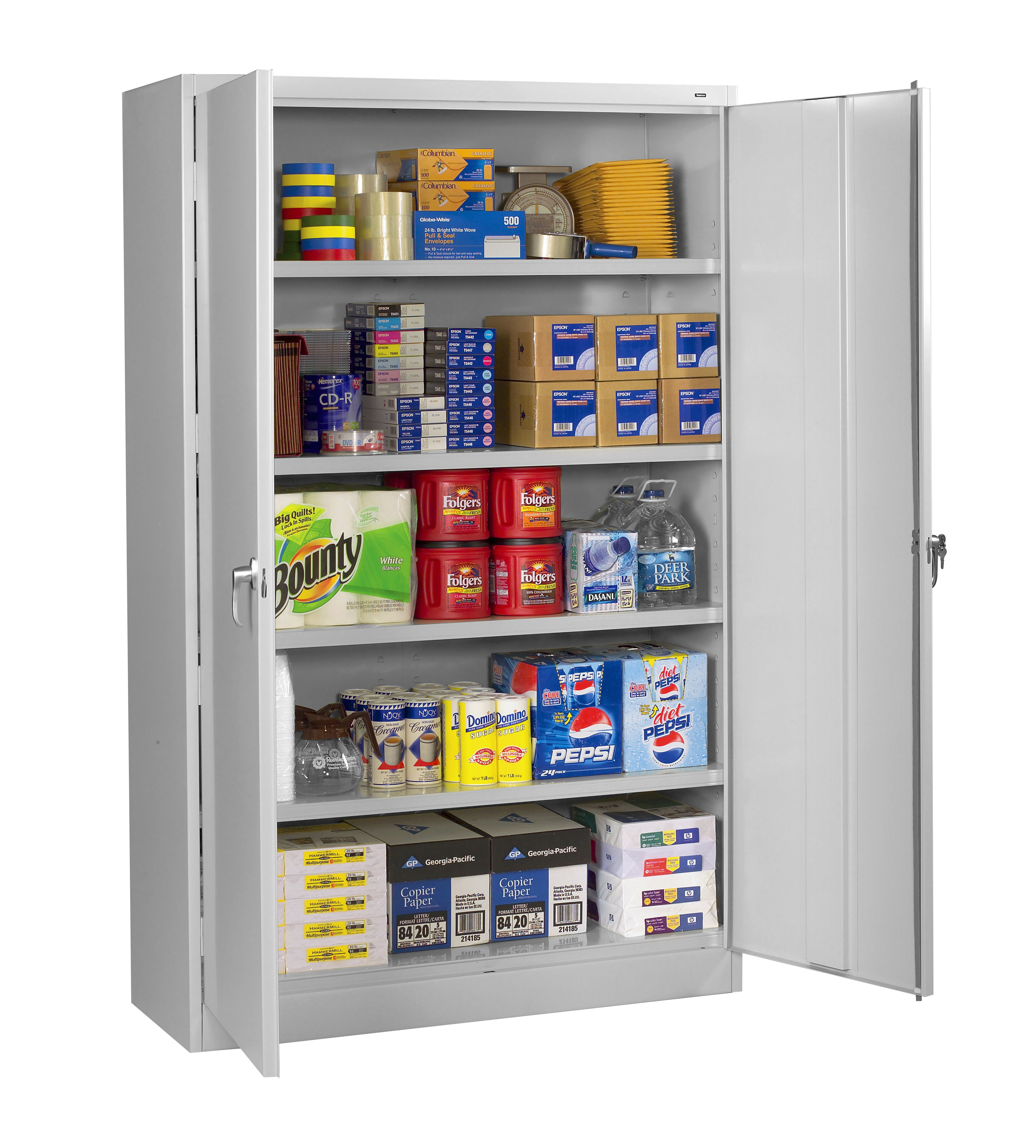 Tennsco Jumbo Storage Cabinet with Sliding Doors JSD2478SU-WSU-X