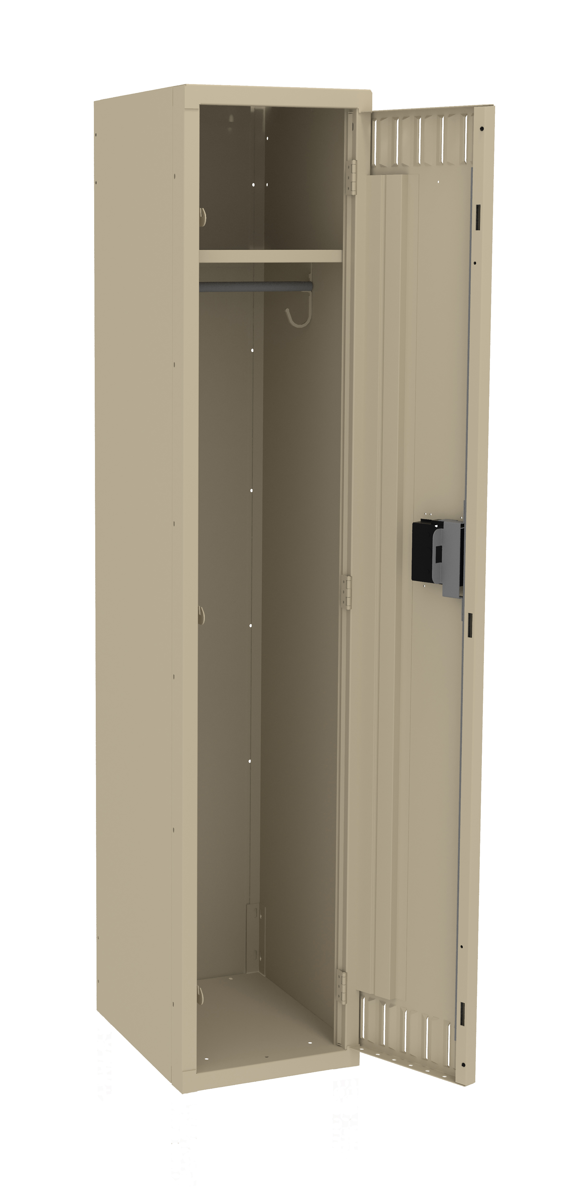 Tennsco - Storage - Without (Unassembled) - Made Locker Wide One Legs Tier Single Easy