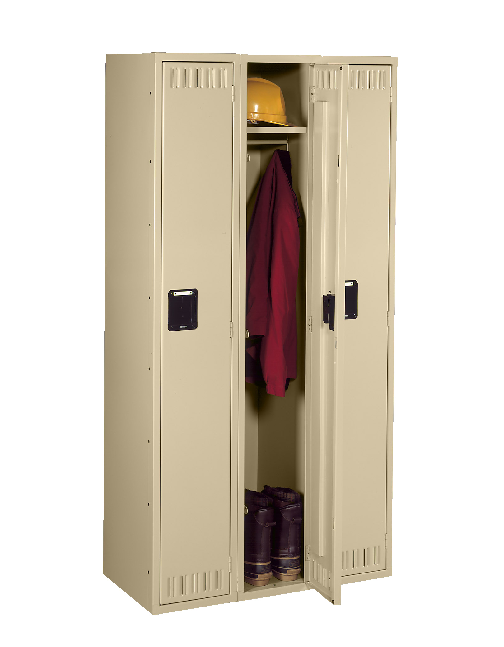 (Assembled) - Locker Easy - Without Tier Three Made Single Legs Tennsco Wide - Storage